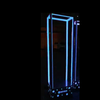 Plateforme de danse lumineuse GOGO à suspension élastique, support mobile pour roue de prière, cage de pratique spirituelle, lampe d'ambiance, lumières de scène