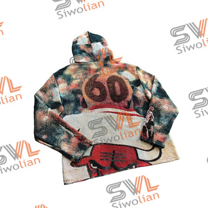 Fabbrica all'ingrosso arazzo tessuto con cappuccio coperta personaggio <span class=keywords><strong>abbigliamento</strong></span> <span class=keywords><strong>donna</strong></span> <span class=keywords><strong>donna</strong></span> con cappuccio ragazze vestiti - Product Image 4