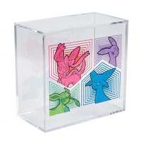 Vitrine d'exposition magnétique en acrylique ETB moderne et portable, protection UV à 99 %, pour collection de boîtes d'entraînement Elite TCG