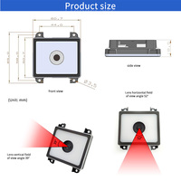 EMT8760 QR PDF417 Scanner de codes-barres intégré Interface USB Module 1D/2D à montage fixe en stock