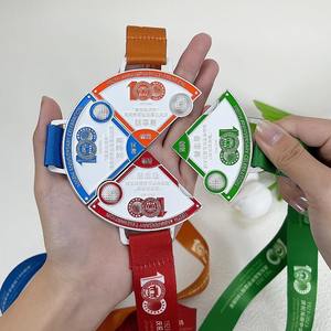 Персонализированная командная медаль, индивидуальная эмалированная награда, дизайнерская медаль для бега, марафона, тхэквондо, 3d комбинированная головоломка - Product Image 3