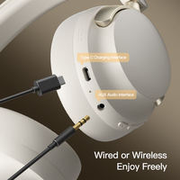 Auriculares inalámbricos para montar en la cabeza Auriculares inalámbricos con cancelación de ruido sobre la oreja