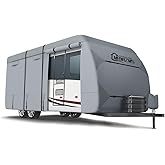 RV & Trailer Cover <span class=keywords><strong>Toy</strong></span> Hauler RV Travel Trailer Camper Cover con Tongue Jack Gutter Covers - Product Image 5