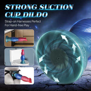 Einzigartiges Design 10-Zoll Fantasy Drachen <span class=keywords><strong>Monster</strong></span> Riesiger <span class=keywords><strong>Dildo</strong></span> G-Punkt Fernbedienung Stoßender Vibrierender Geknoteter <span class=keywords><strong>Dildo</strong></span> für Frauen Sexspielzeug - Product Image 5