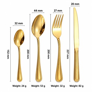 Classic Bulk 18/10 Stainless Steel Western Cutlery <b>Set</b> Mirror Polish Wedding Cutlery Flatware Dishwasher Safe for Restaurant - Product Image 2