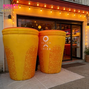 Accattivante Oggetto Decorativo Gonfiabile a Forma di Tazza di Caffè per Pubblicità Esterna di Negozi - Product Image 4