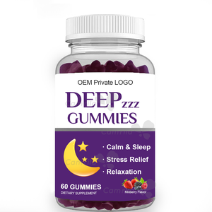 GMP HACCP Factory OEM Sugar Free Deep zzz Gummies Natural Herbal Supplement Vagen Sleep Gummy <b>Candy</b> for Calm and Stress Balance - Product Image 1