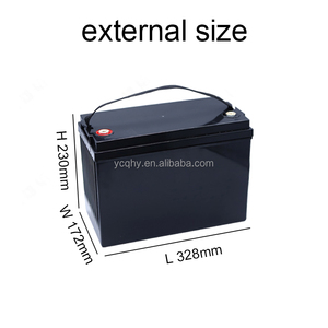 Boîtier de <span class=keywords><strong>batterie</strong></span> prismatique LiFePO4 étanche IP54 QHY QH12V-100AH 12V 100Ah en ABS pour système d'énergie solaire - Product Image 2