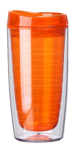 Vaso Acrílico Clásico de Doble Pared de 16oz con Tapa Redonda y Popote, Plástico Transparente con Rayas, Ideal para Regalos Empresariales - Product Image 6