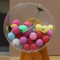 Shaker à billes bicolore 50 billes pour le tennis de table, shaker manuel avec effet éblouissant, marqueur de bingo en bois, shaker de bureau