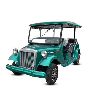 Buggy personalizado de alta calidad, autobús turístico, 2 + 1 filas, coche eléctrico vintage, precio de descuento, carrito de golf Retro <span class=keywords><strong>Para</strong></span> Boda a la venta - Product Image 1