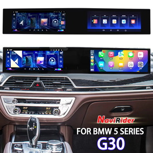 หน้าจอคู่สำหรับ BMW ซีรีส์ 5 G30 ปี 2018 EVO Carplay เครื่องเสียงติดรถยนต์ Android Auto สเตอริโอ GPS ระบบนำทาง มัลติมีเดีย เครื่องเล่นวิดีโอ ชุดหัวควบคุม - Product Image 1