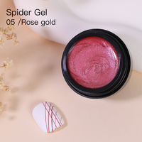 Vernis à ongles en gel UV personnalisé en usine, gel araignée élastique à faire tremper, vente en gros, gel de construction pour ongles, vernis à ongles en gel 6 couleurs