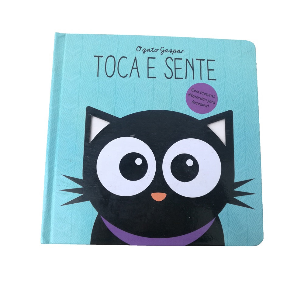 Детские прикосновения и чувства книги Книжное производство доски с тканью