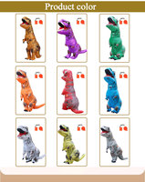 Costume gonflable de dinosaure anime pour adulte, en polyester, unisexe, pour le Nouvel An, le carnaval, Halloween, les spectacles et le cosplay