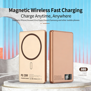 Vente en gros de chargeurs portables magnétiques PD 22,5 W 5000 mAh, chargeur portable personnalisé, chargeur sans fil, charge rapide pour téléphone portable - Product Image 6