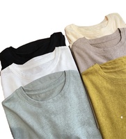 Tissu de chanvre biologique naturel 100% écologique OEM pour T-shirt en chanvre T-shirts en tissu de chanvre biologique