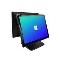 Caisse enregistreuse 15 pouces windows pos coque en aluminium système epos tout en un terminal de position android tactile avec imprimante