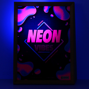 Tùy chỉnh PVC Pet KT bọt bảng dấu hiệu triển lãm quảng cáo hiển thị <span class=keywords><strong>Neon</strong></span> huỳnh quang Mực in logo quảng cáo nghệ thuật in Poster - Product Image 2