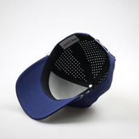 Casquette Snapback Sportive 5 Panneaux en Polyester avec Logo Brodé Personnalisé, Visière Plate et Corde Camouflage – Vente en Gros OEM Premium