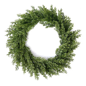 人工クリスマスリース50cmフェイクパインベリー付きドア窓装飾用 - Product Image 3