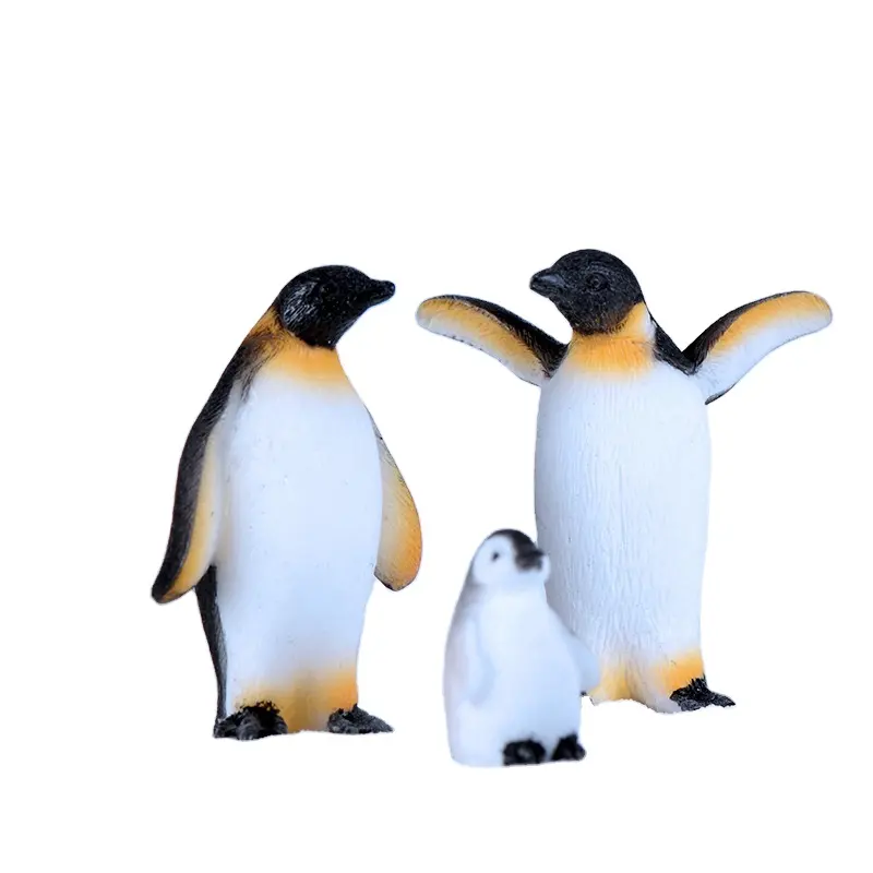 Cartoon Iceberg River Polar region Realistic Penguin and Seal Mini Resin Crafts For Desktop Garden Home Bonsai Decoration