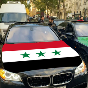 Drapeau <span class=keywords><strong>de</strong></span> couverture <span class=keywords><strong>de</strong></span> capot <span class=keywords><strong>de</strong></span> voiture en tissu polyester national Vente directe d'usine Drapeau <span class=keywords><strong>de</strong></span> couverture <span class=keywords><strong>de</strong></span> moteur <span class=keywords><strong>de</strong></span> la Syrie - Product Image 3