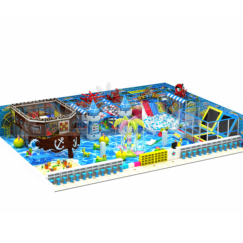 Safe Indoor Playground Soft Play Equipment Set for Kids Commercial Kids Playground with Ball Pit and Tunnel