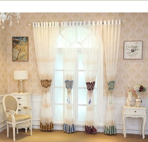 Cortinas Transparentes Bordadas de Estilo Europeo, Alemán y Turco, Listas para Usar, Venta al por Mayor, para la Sala de Estar, de Lujo - Product Image 2