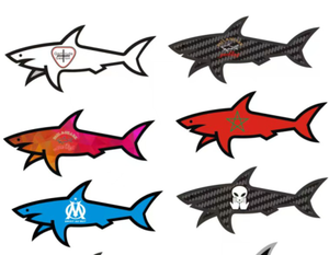 Pegatina de Vinilo con la Bandera de Turquía y Diseño de Tiburón, Adhesivo de PVC Impermeable con Estampado de Animal de Dibujos Animados para Regalos Promocionales - Product Image 4