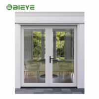 Porte à battant en aluminium et verre à isolation phonique LV4, réduit le bruit routier, étanche et résistante au vent pour les maisons en bordure de rue