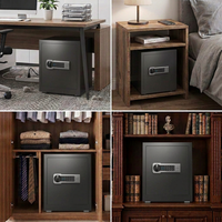 Coffre-fort à empreintes digitales, coffre-fort électronique numérique biométrique, coffre-fort à code PIN, serrure en acier, coffre-fort pour la maison, le bureau, l'hôtel