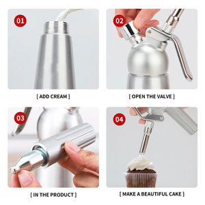 CreamJet Herramientas para Postres, Paquete de 10/24/50 Unidades, Cargadores de Crema de 8g, Cartucho de Gas para Batir Crema de Grado Alimenticio - Product Image 6