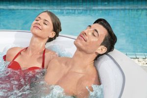 Jacuzzi Inflable Portátil para Exteriores <span class=keywords><strong>Bestway</strong></span> 60011, Nuevo Diseño, Forma <span class=keywords><strong>de</strong></span> <span class=keywords><strong>SPA</strong></span>, para Jardín, para 4-6 Personas, Material <span class=keywords><strong>de</strong></span> PVC Duradero - Product Image 4