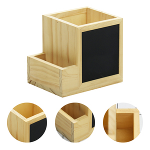 Table bureau décor personnalisé tableau noir <span class=keywords><strong>craie</strong></span> écriture pin massif table en bois stylo <span class=keywords><strong>porte</strong></span>-<span class=keywords><strong>crayon</strong></span> support boîte pour stylos - Product Image 5