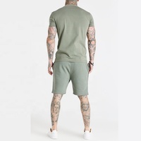 T-Shirt Sport Homme Personnalisé Haute Qualité 95 % Coton 5 % Élasthanne, Décontracté Vintage Uni pour Course Entraînement Moulant avec Impression de Logo