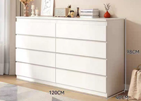 Ventes Flash : Meuble de Rangement Moderne Multi-Tiroirs en Bois Massif pour Salon