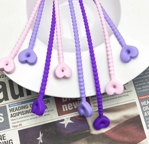 YDS Silikon Kabelbinder Cord Organizer Wrap Wieder verwendbares wasch bares Draht management Herzform Elastisches Ladegerät Kabelbinder - Product Image 2