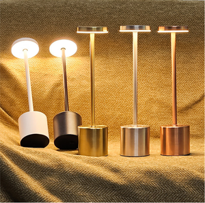 Luminária Noturna LED Portátil USB Recarregável com Toque, Regulável Sem Degraus, Minimalista de Metal para Decoração de Quarto e Casa - Product Image 6