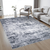 Grand tapis d'intérieur rembourré pour salon ou salle à manger, tapis en velours cristal pour la maison