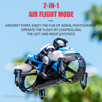 EPT 2.4G RC Drone Moto Amphibie 360° Flip Volant et Terrestre avec Maintien d'Altitude, Jouet Télécommandé pour Enfants