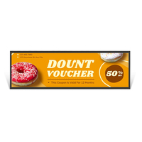 Layar LCD Ultra-Lebar VETO Ukuran Kustom untuk Display Iklan di Tepi Rak, Layar IPS untuk Signage Digital/Pameran