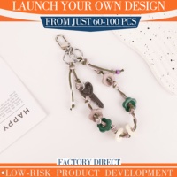 Pendentif floral en paracorde tricoté à la main, personnalisable OEM&ODM pour les détaillants, ornement pour sac fourre-tout, garniture de penderie, breloque pour journal, cadeau de Thanksgiving