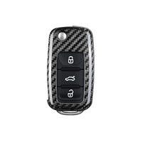 Housse de clé de voiture pour VW MK5 NK6, housse de clé de voiture en Fiber de carbone, housse de clé en t-carbone