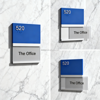Ezd Plaques personnalisées Numéro lettre Plaque de porte Plaque de porte en acrylique Signalisation ADA Signalisation de bureau personnalisé signe braille acrylique pour toilettes