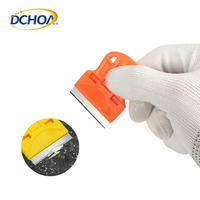 DCHOA DIY Grattoir multifonctionnel pour vitres domestiques avec lame de rasoir pour le nettoyage du verre, options de personnalisation OEM
