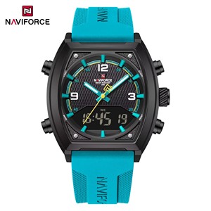นาฬิกา NAVIFORCE 9242 ควอตซ์สำหรับผู้ชาย สายซิลิโคนคุณภาพสูง กันน้ำ แสดงวันที่ เหมาะสำหรับใช้ในธุรกิจ ขายดี - Product Image 4