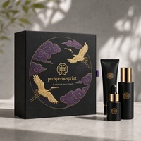 Boîte cadeau magnétique rigide personnalisée avec logo, boîte en papier à rabat de luxe pour l'emballage de flacons et de pots de soins de la peau