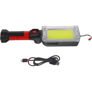 ไฟฉายคลิปหนีบแม่เหล็กแบบชาร์จ USB ขายส่ง กำลังไฟ 10W COB พกพาสะดวก ใช้สำหรับงานกลางแจ้ง พร้อมแบตเตอรี่ 18650 LED - Product Image 1