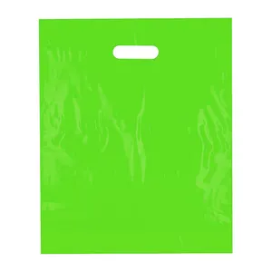 Aangepaste Logo Roze Winkel Boutique Geschenken Gestanst Handvat Tas, kous Maten Herbruikbare Draagtas Opvouwbare Plastic Boodschappentas *